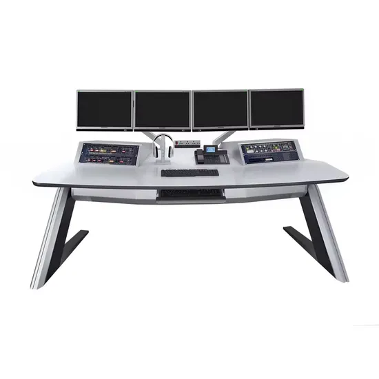 Height Adjustable Gaming PC Desk with RGB LED Lights Gaming Table