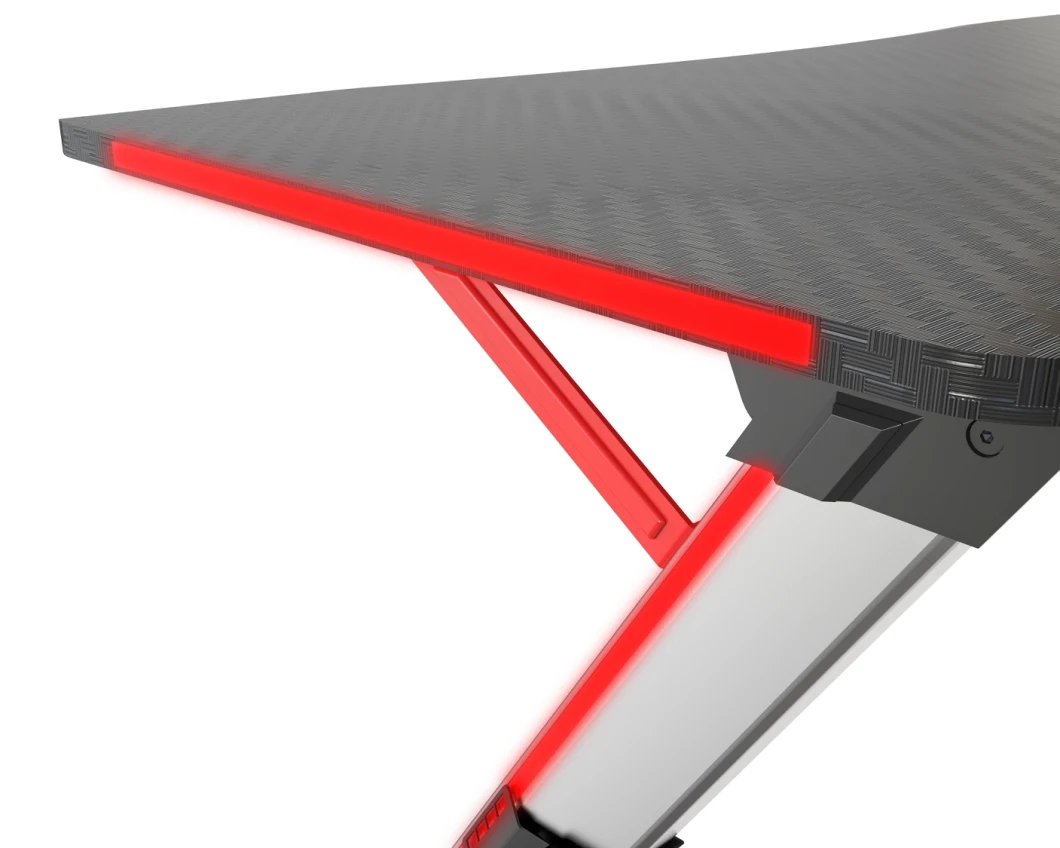 Popular Offce Home Furniture Z Shape Gaming Desk for E-Racing